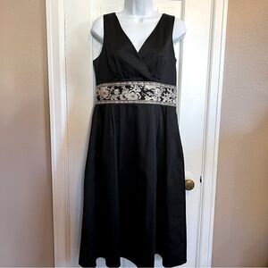 Liz Claiborne Black V-neck Dress